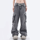 Big Ideas – Cargo-Jeans mit weitem Bein